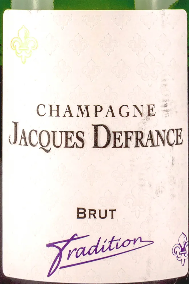 Этикетка Jacques Defrance Tradition 2021 0.375 л