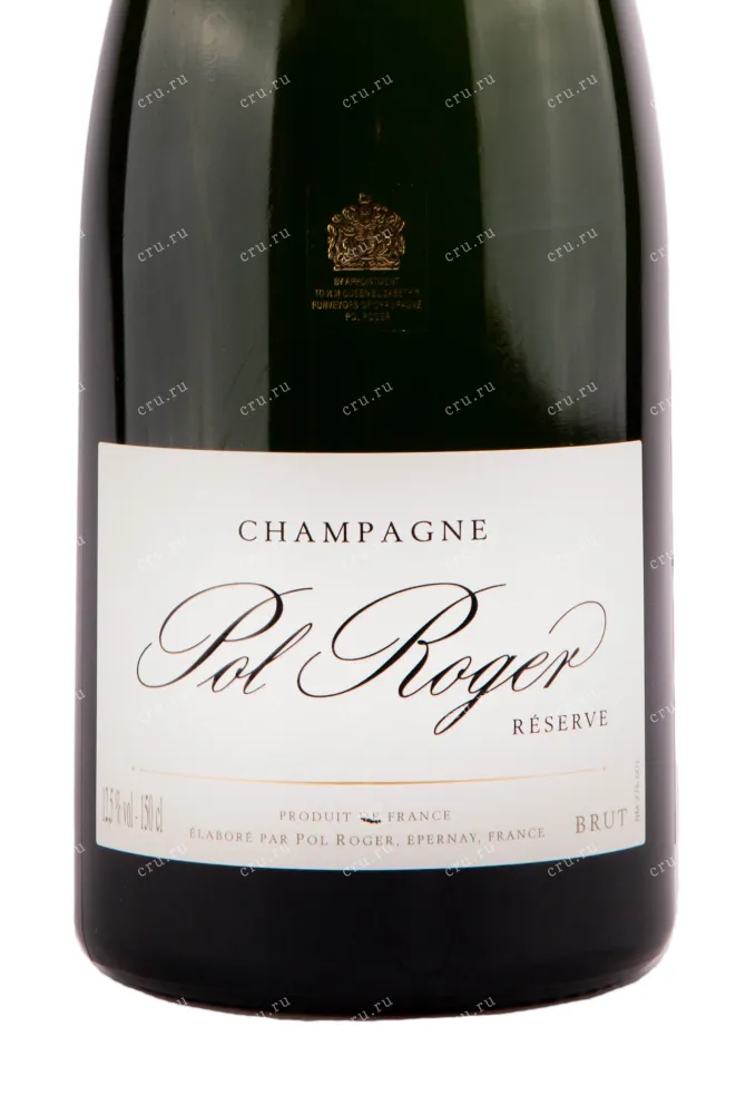 Этикетка игристого вина Pol Roger Brut Reserve gift box 1.5 л