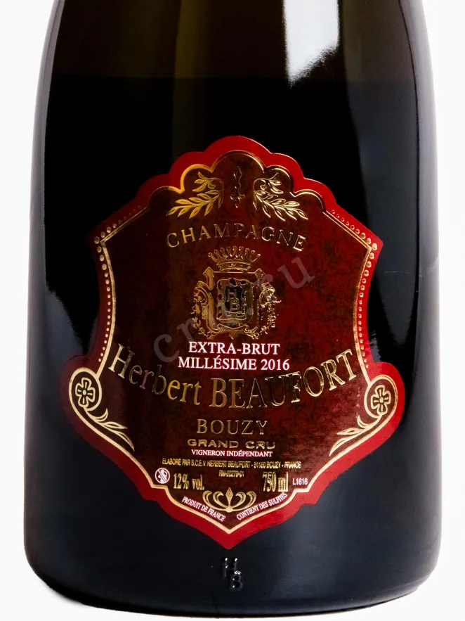 Этикетка Herbert Beaufort Extra Brut 2016 0.75 л