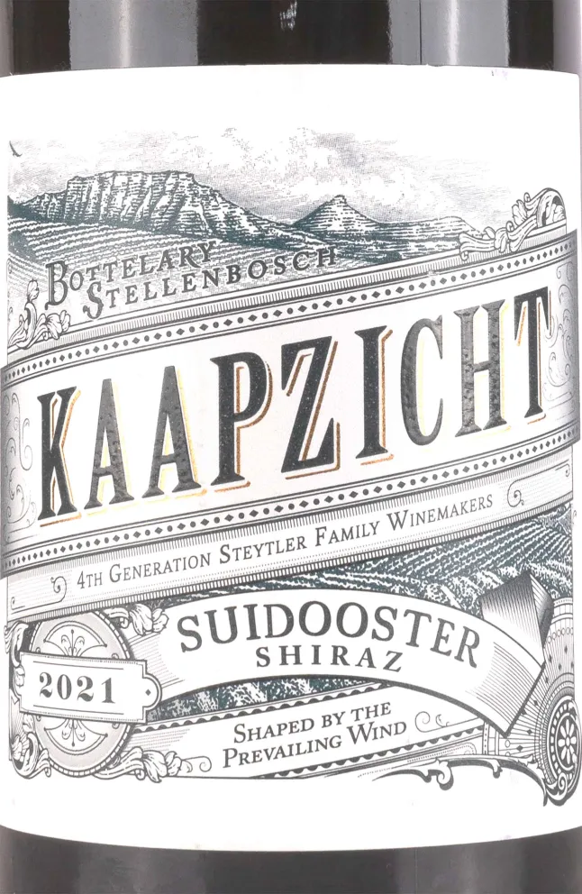 Этикетка Kaapzicht Suidooster Shiraz 2021 0.75 л