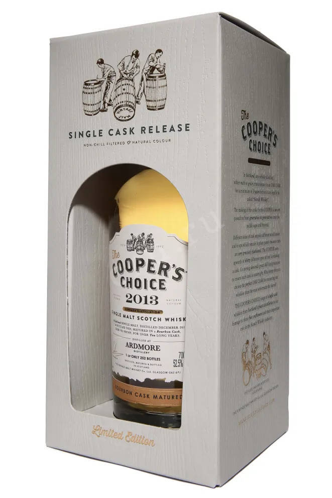 В подарочной коробке The Cooper's Choice Ardmore Bourbon Cask Matured in gift box 2013 0.7 л