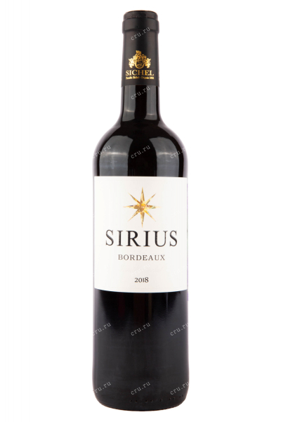Вино Sirius Bordeaux AOC red dry 2018 0.75 л