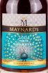 Этикетка Porto Maynard’s Colheita White in tube 2004 0.75 л