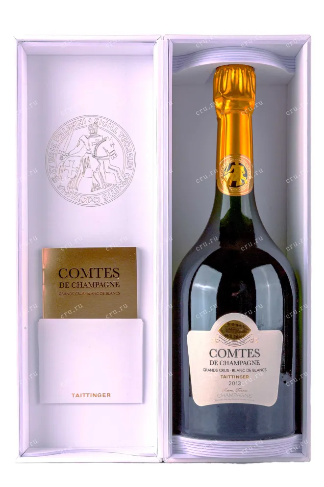 Шампанское Taittinger Comtes de Champagne Blanc de Blancs in gift box 2013 0.75 л