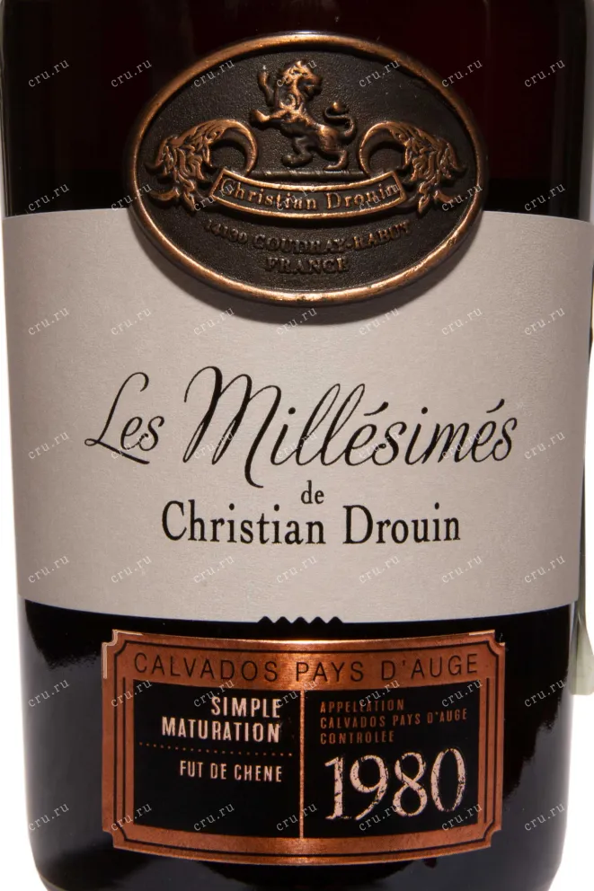 Этикетка Christian Drouin 1980 0.7 л