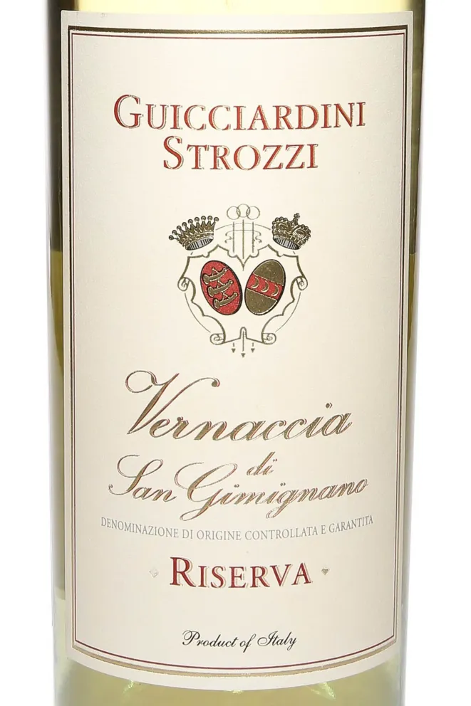 Этикетка Guicciardini Strozzi Vernaccia di San Gimignano DOCG Riserva 2020 0.75 л