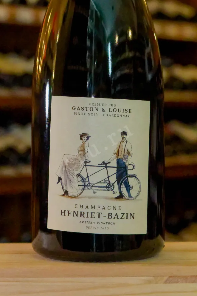 В магазине Крю Профи Henriet-Bazin Gaston & Louse Pinot Noir Chardonney Premier Cru 2019 1.5 л