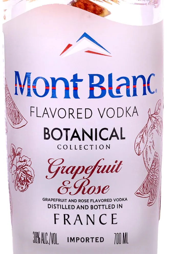 Этикетка Mont Blanc Botanical Collection Grapefruit & Rose 0.7 л