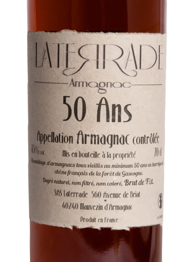 Этикетка Laterrade 50 ans 1974 0.7 л