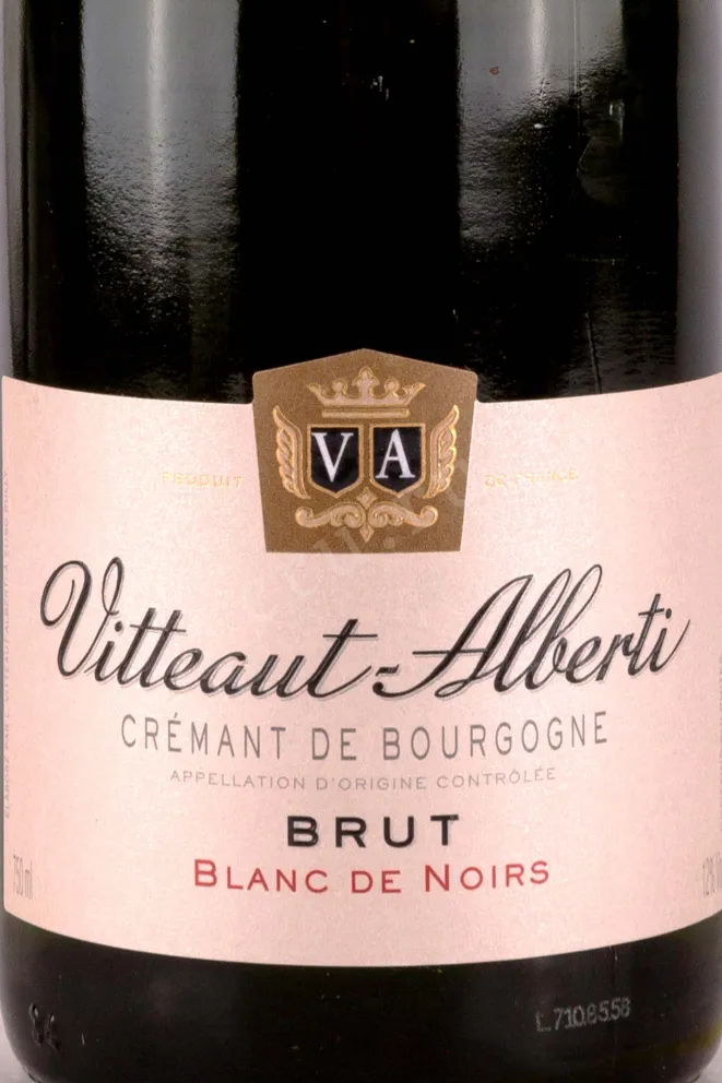 Игристое вино Vitteaut-Alberti Cremant de Bourgogne  Blanc de Noirs Brut 2020 0.75 л
