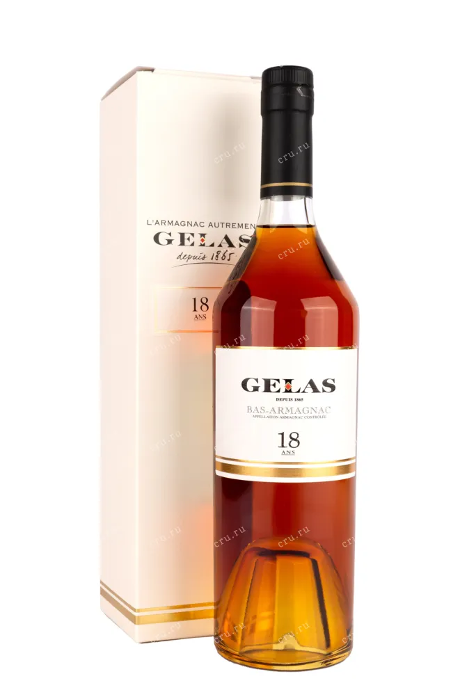 Арманьяк Gelas Bas Armagnac 18 ans gift box  0.7 л
