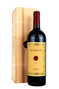 Вино Masseto Ornellaia wooden box 2019 0.75 л