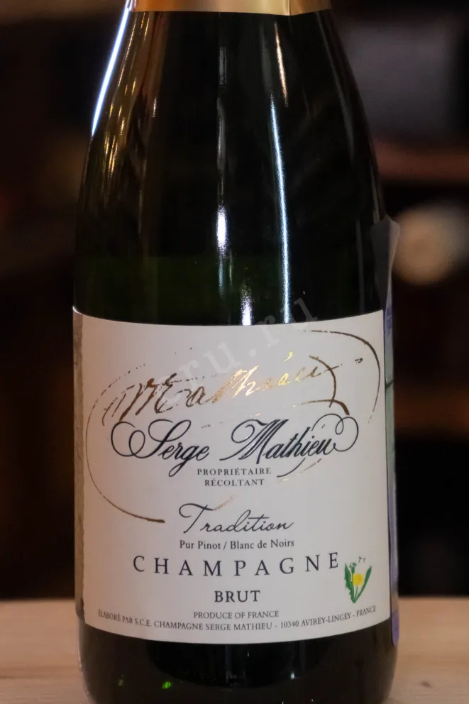В магазине Крю Профи Serge Mathieu Brut Tradition 2020 0.375 л