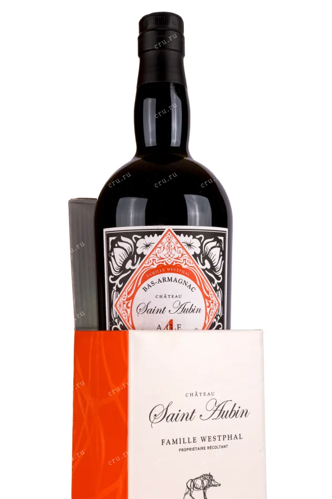 Арманьяк Saint Aubin 4 age gift box  0.7 л