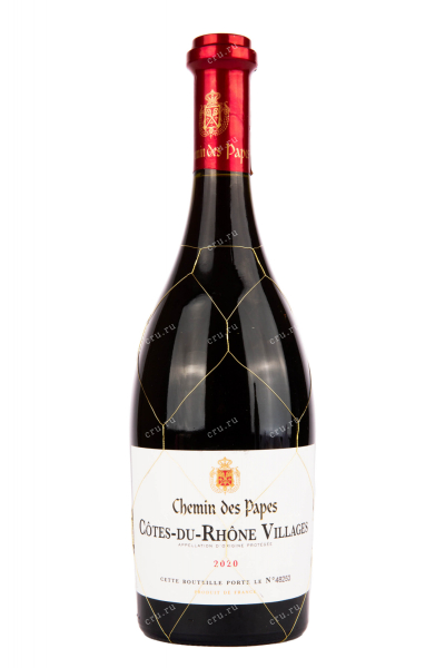 Вино Chemin des Papes Cotes du Rhone Villages 2020 0.75 л