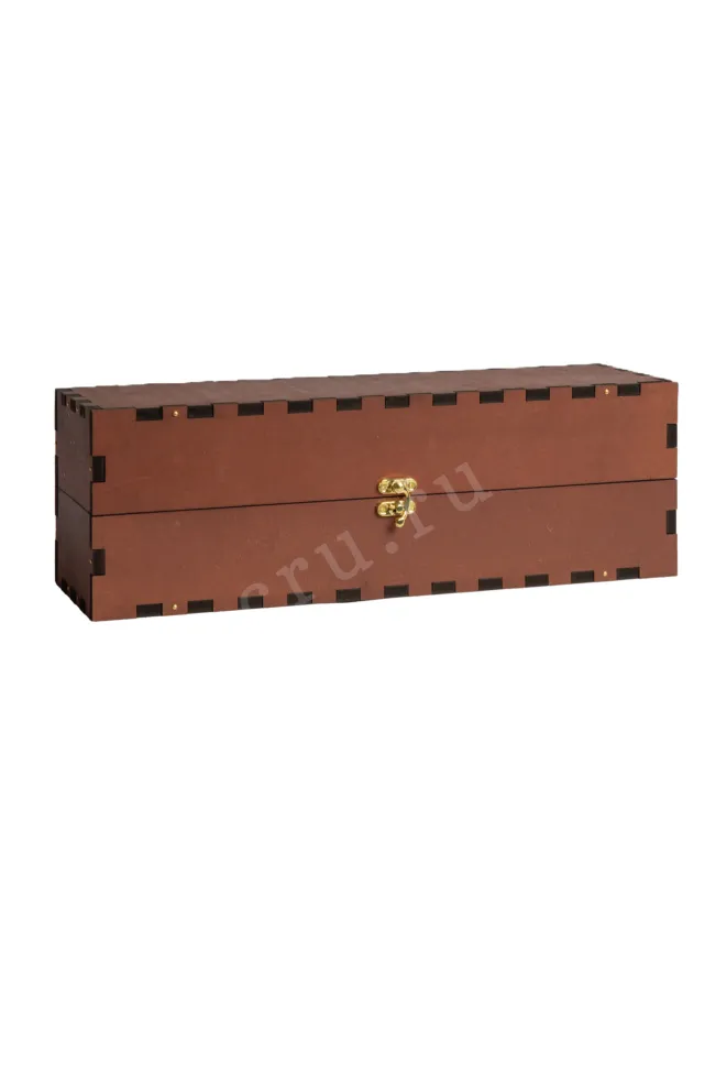 Gift Red Wooden Box For Bordeaux Bottle