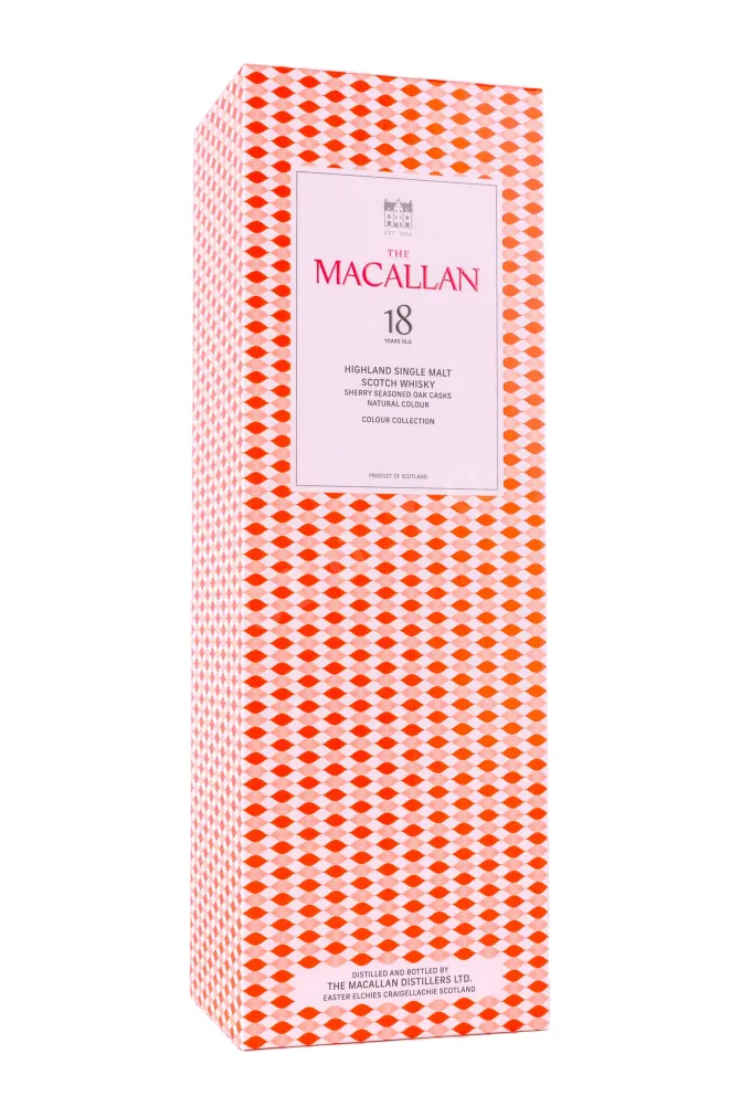 Подарочная коробка Macallan Colour Collection 18 years old gift box 0.7 л