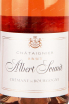 Этикетка Albert Sounit Cremant De Bourgogne Chataignier Brut 2020 0.75 л