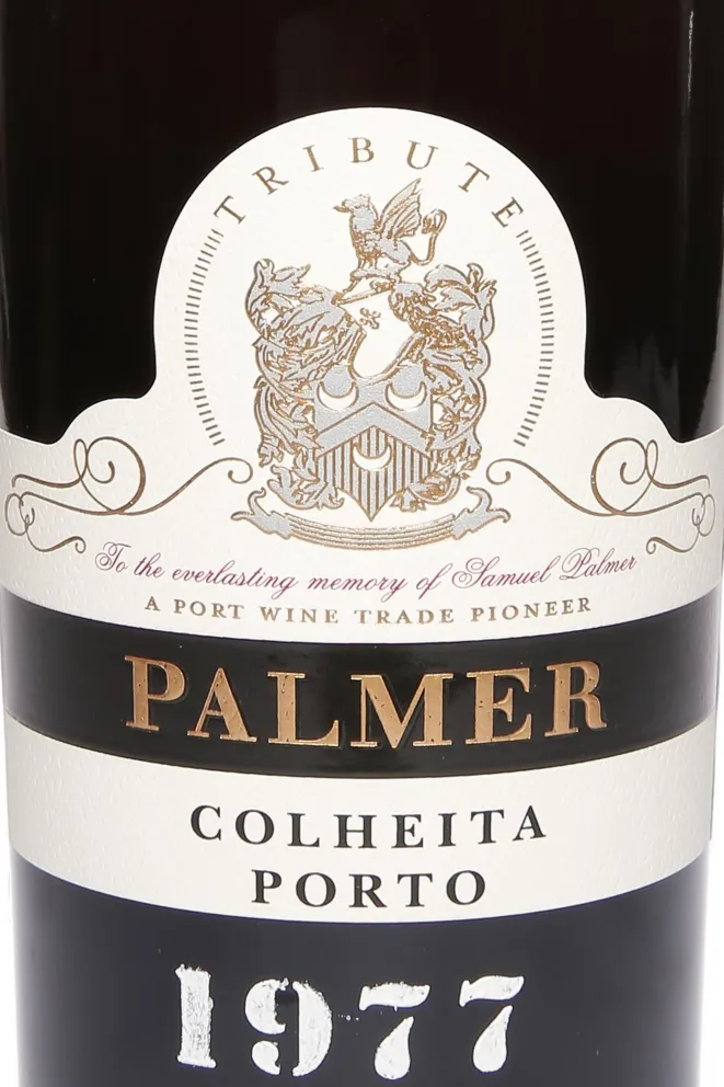 Этикетка Palmer Colheita Porto in tube 1977 0.75 л
