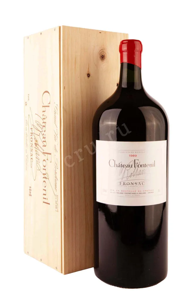 В деревянной коробке Chateau Fontenil Rolland Collection in gift box 1989 6 л