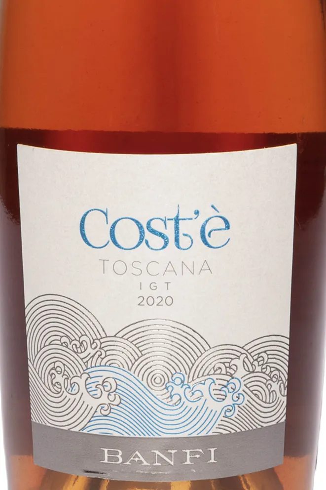 Этикетка Cost'e Toscana 2020 0.75 л