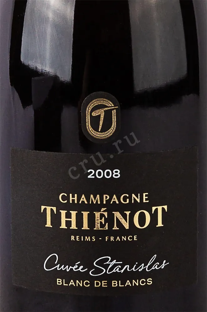 Этикетка Champagne Thienot Cuvee Stanislas Blanc de Blancs 2008 0.75 л