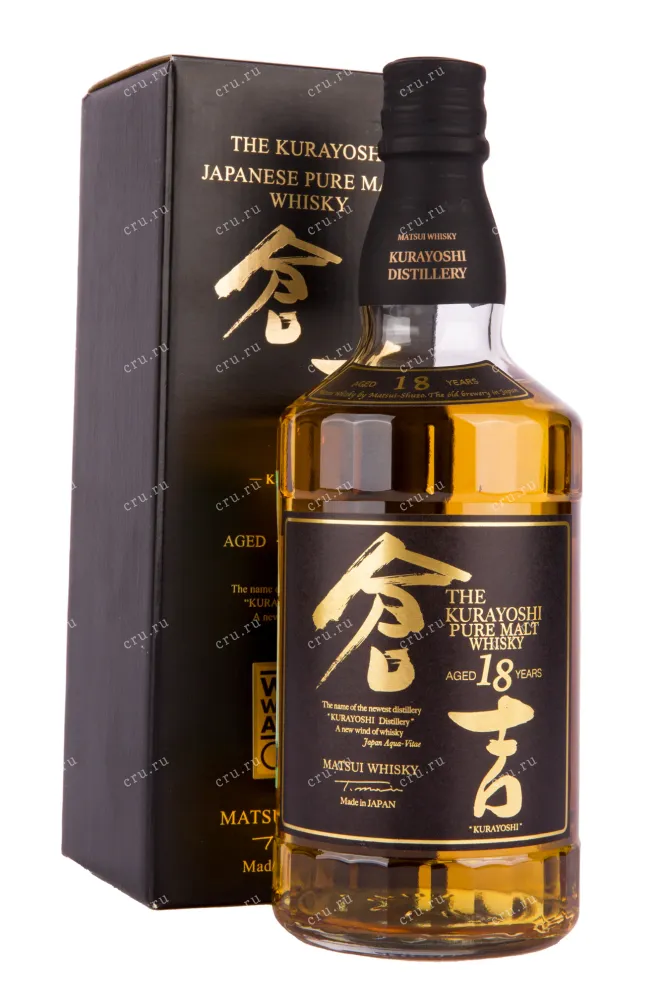 Виски The Kurayoshi Pure Malt 18 years with gift box  0.7 л