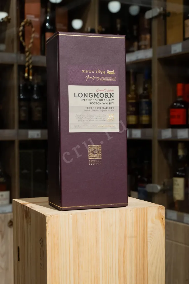 Контрэтикетка Longmorn 25 Years Old