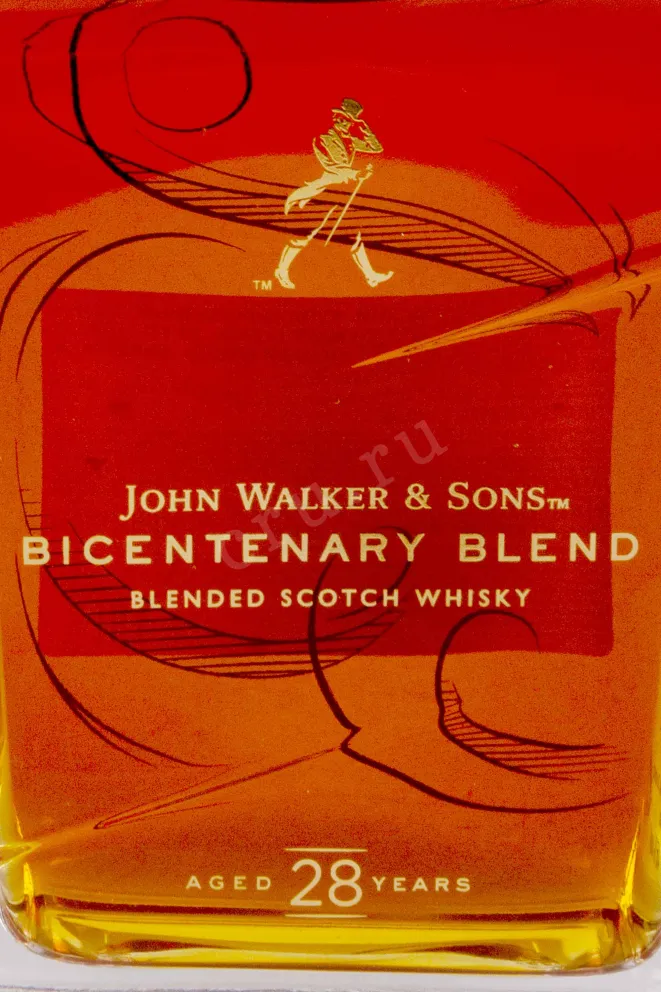 Этикетка John Walker & Sons Bicentenary Blend 28 Years Old 0.7 л