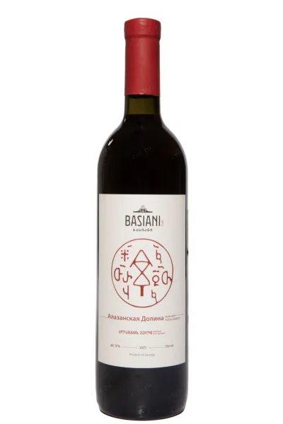 Вино Basiani Alazani Valley Red 2021 0.75 л
