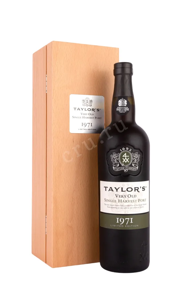 Портвейн Taylor's Very Old Single Harvest Port wooden box 1971 0.75 л