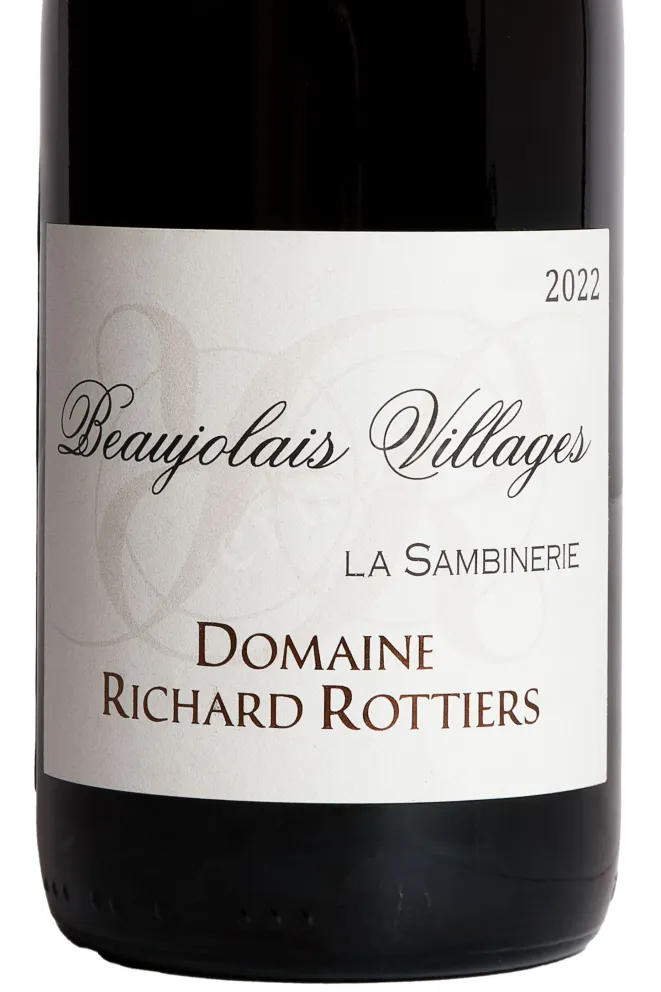 Этикетка Domaine Richard Rottiers Beaujolais Village La Sambinerie 2022 0.75 л