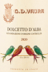 Этикетка вина G.D. Vajra Dolcetto d'Alba 2020 0.75 л