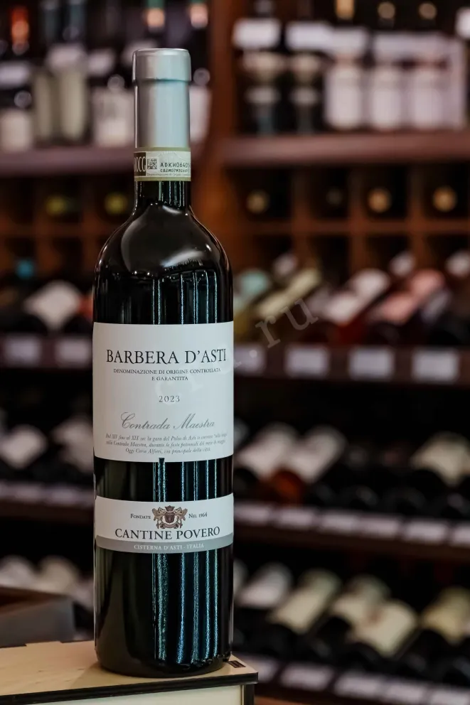 В магазине Крю Профи Cantine Povero Barbera D'Asti Contrada Maestra DOCG 2024 0.75 л
