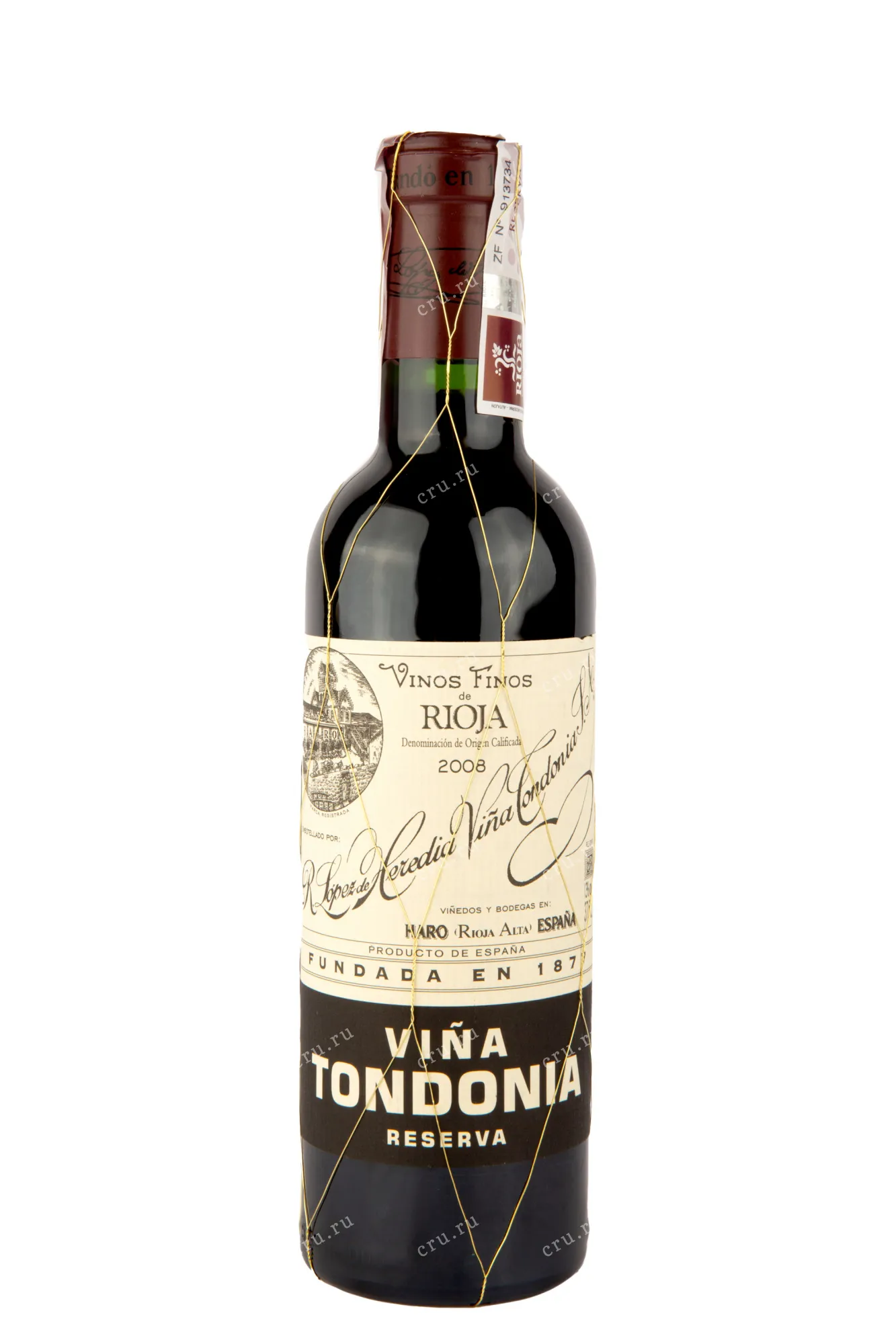 Фото — Вино Vina Tondonia Rezerva Red Dry DOCa Rioja 2012 0.375 л