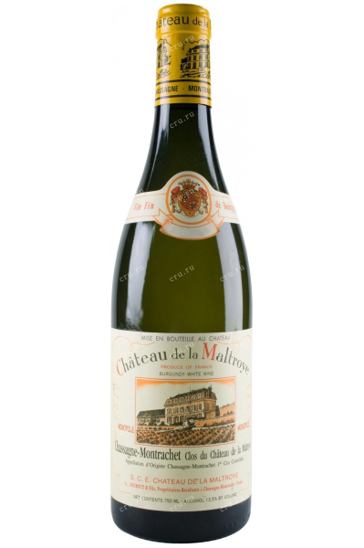 Вино Chassagne-Montrachet Premier Cru Clos du Chateau de la Maltroye 2012 0.75 л