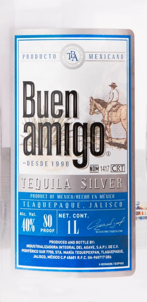Текила Buen Amigo Silver  1 л