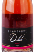 Этикетка Champagne Delot Brut Rose 0.75 л