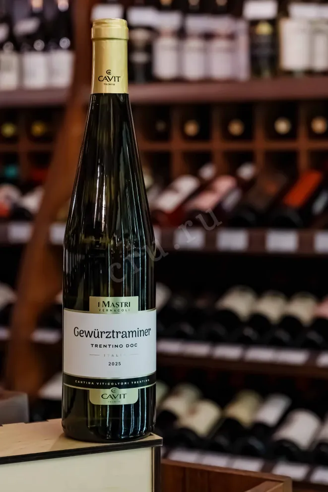 В магазине Крю Профи Mastri Vernacoli Gewurztraminer Trentino DOC 2023 0.75 л