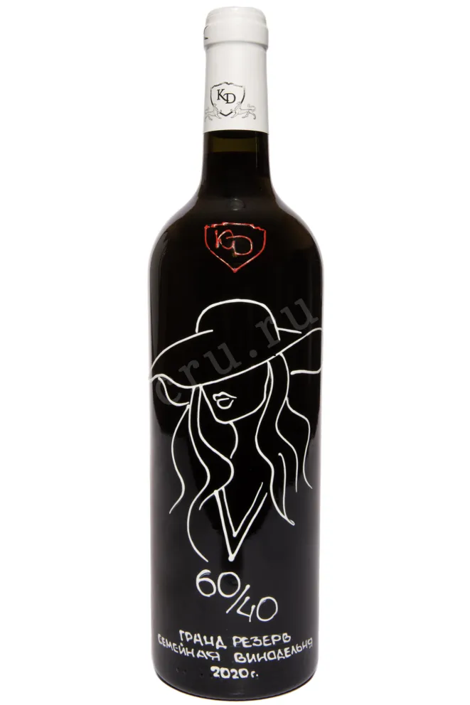 Вино Константин Дзитоев 60/40 Гранд Резерв 2019 0.75 л