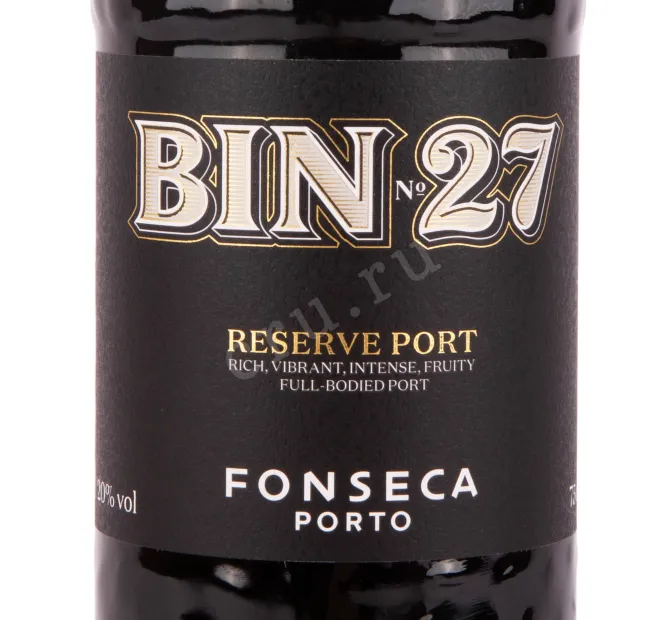Этикетка портвейна Фонсека Бин №27 0.75