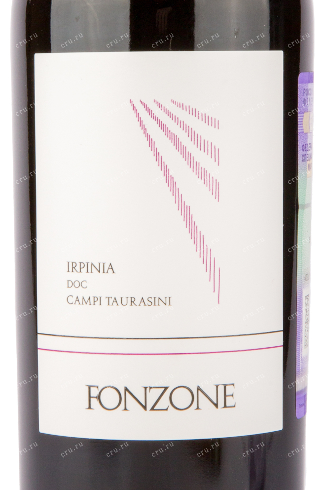 Этикетка вина Fonzone Irpinia Aglianico Сampi Taurasini 0.75 л
