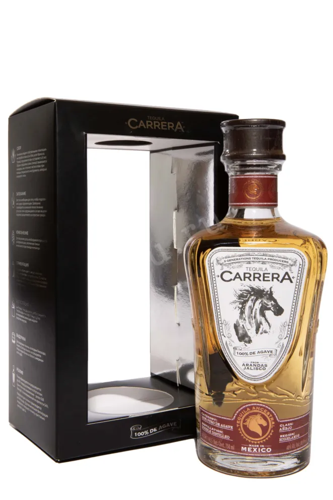 Текила Carrera Anejo in gift box  0.75 л