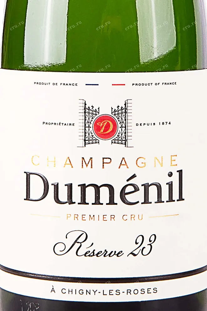 Этикетка Dumenil Premier Cru Reserve 2017 0.375 л