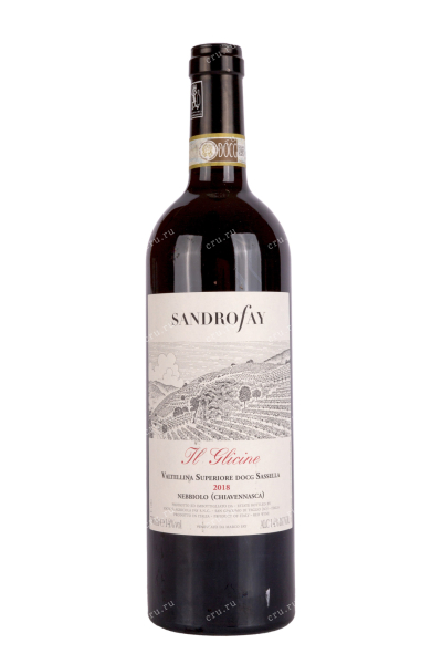 Вино Sandro Fay Il Glicine Valtellina Superiore Sassella 2018 0.75 л