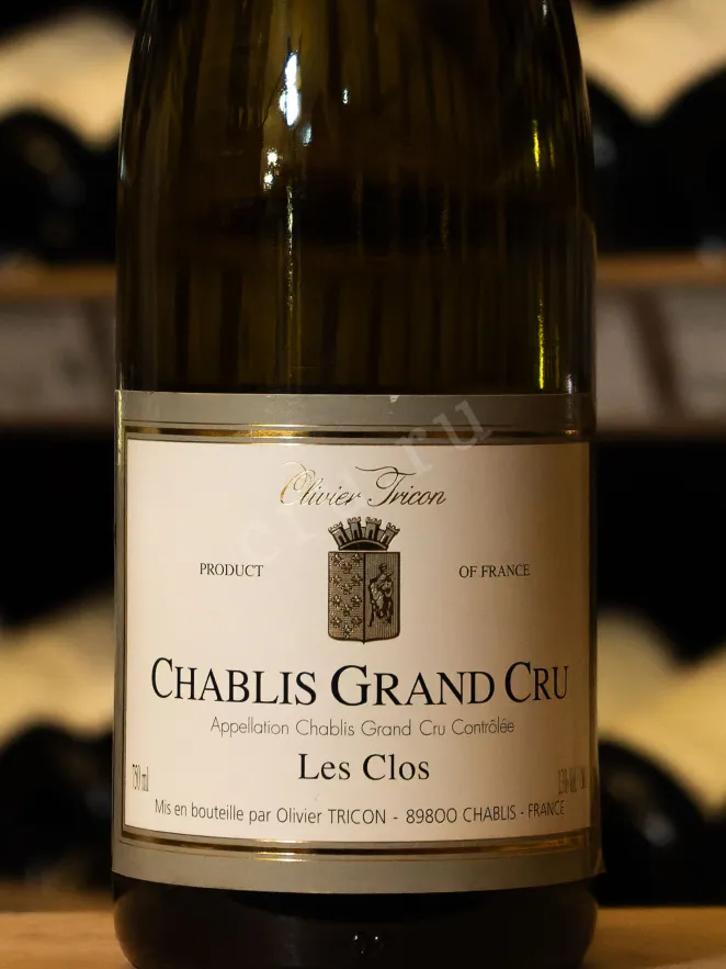 В магазине Крю Профи Olivier Tricon Chablis Grand Cru Les Clos AOC  2022 0.75 л