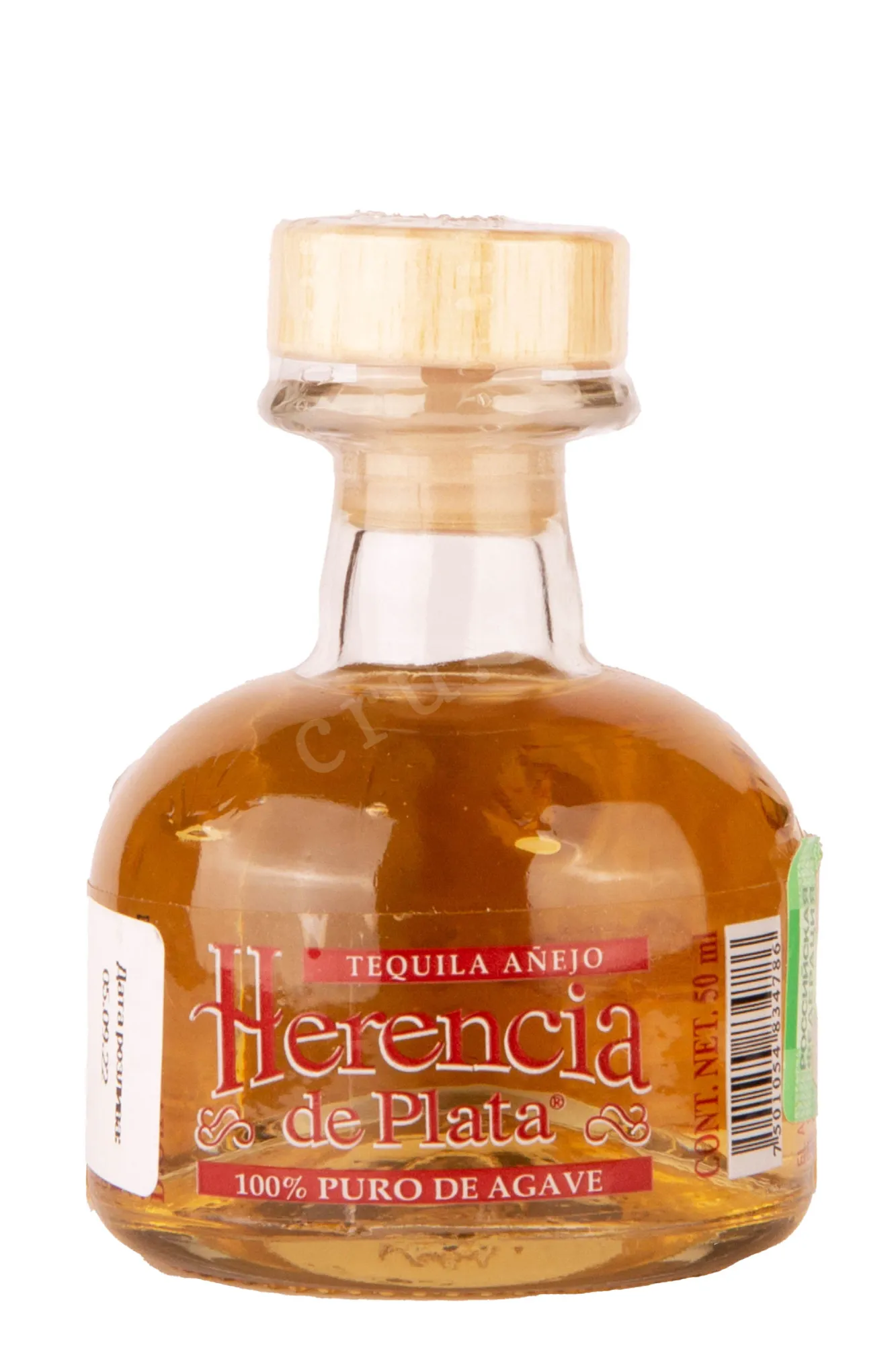 Фото — Текила Herencia de Plata Anejo  0.05 л
