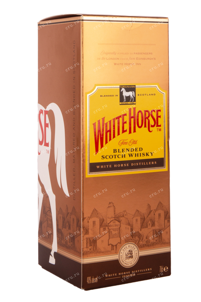 Подарочная упаковка виски Уайт Хорс 0.75