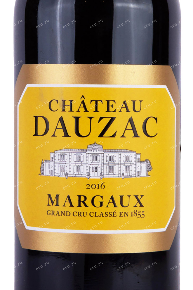 Этикетка Chateau Dauzac Margaux 2016 0.75 л