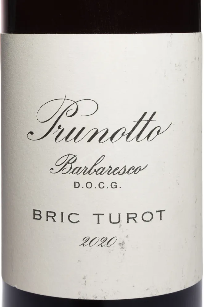 Этикетка Prunotto Bric Turot Barbaresco DOCG 2020 0.75 л